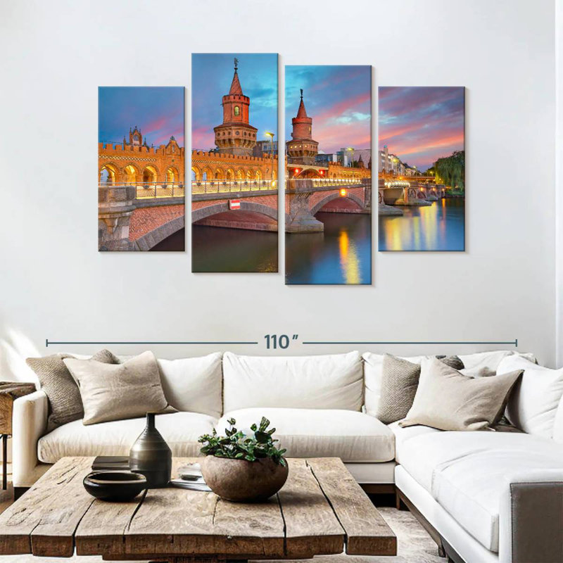 Pont Sireci Oberbaum, Berlin, H 54 po x l 84 po