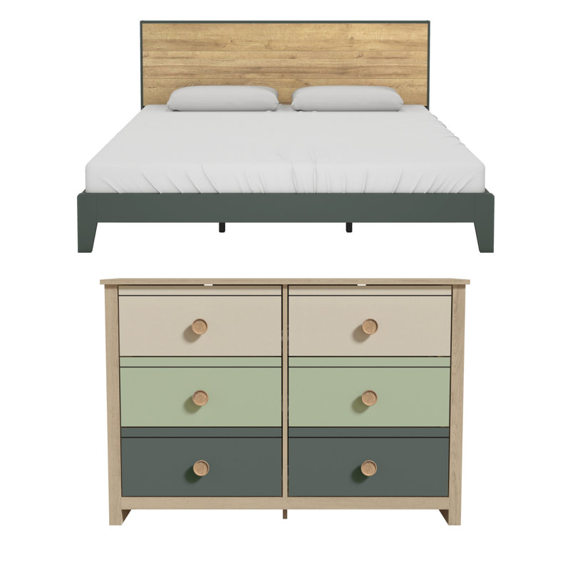Patton Transitional 2 Piece Bedroom Set
