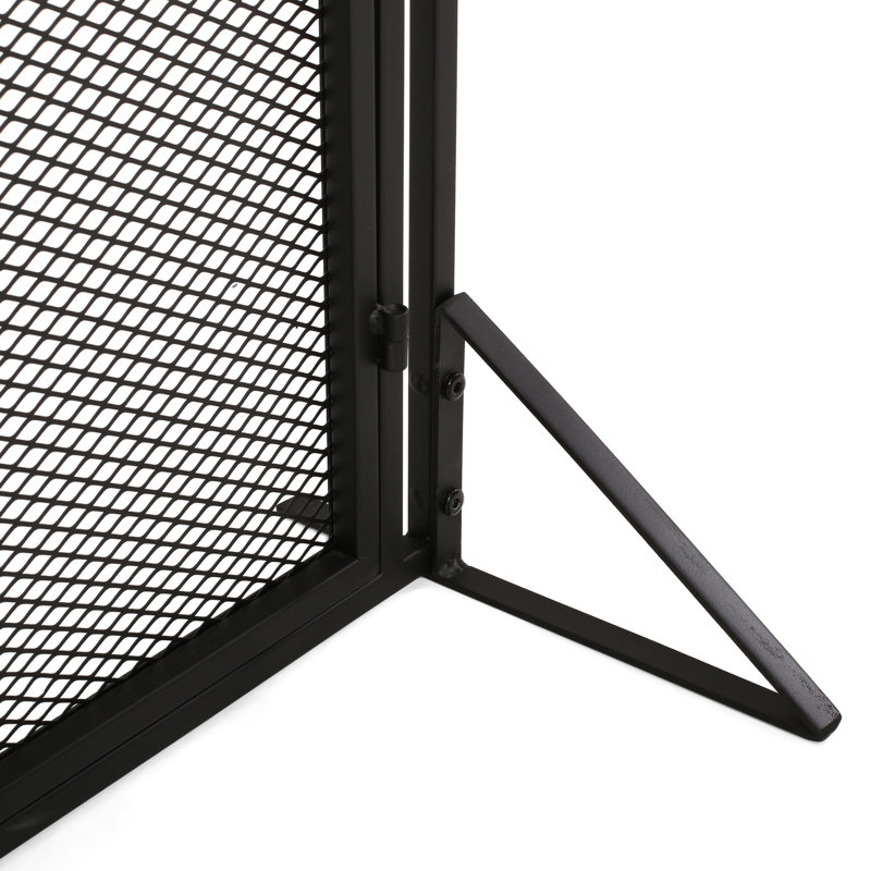Élégant écran de foyer en fer - Spark Escape, H 31,1 po x l 40,91 po fonctionnel contre les risques d'incendie,