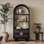 Noir massif + vitrines en bois manufacturé