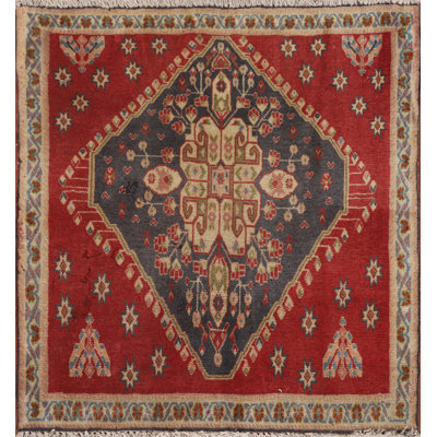 Vegetable Dye Square Traditional  Rug 2x2