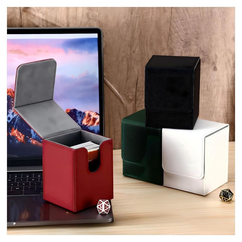 Ensemble de 4 boîtes de rangement en cuir