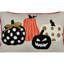 Coussin d'Halloween brodé citrouille d'Halloween