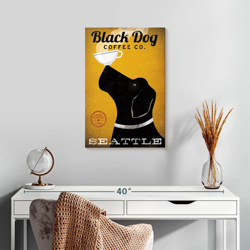 Brampt Black Dog Coffee Co Seattle, H 24 po x l 16 po