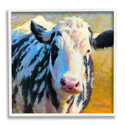 Vache tachetée, dessin par estampe numérique par Rita Kirkman