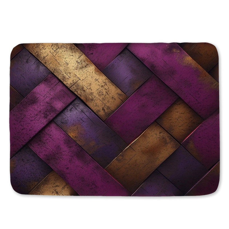 Ramiro Microfiber / Microsuede Non-Slip Bath Mat, 21"W x 34"L