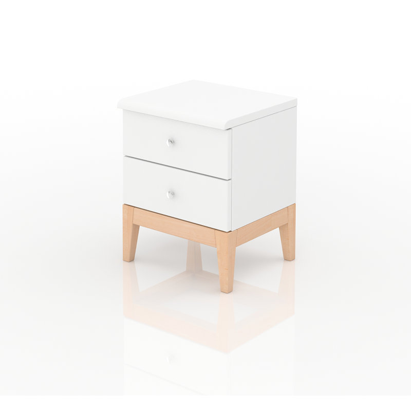 Alyssa 40cm W Solid Wood Bedside Table