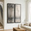 Forêt de bouleaux bleu et or avec reflets dans l'eau – Ensemble de 2 impressions d'art encadrées sur toile 60 po x 20 po x 2-134739534-134739535