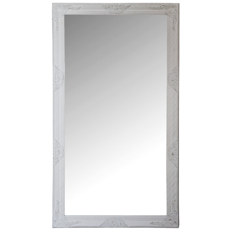 Lepore Wood Flat Wall Mirror, 132cm H x 72cm W x 4cm D