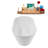 53.9'' x 29.7'' Freestanding Soaking Acrylic Bathtub-95288651