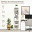 Lorentzen 161cm H x 33cm W Geometric Bookcase-440813595