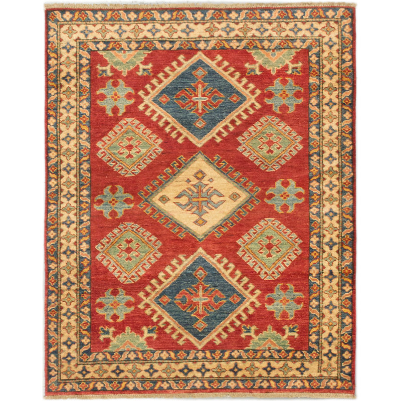 One-of-a-Kind 4' x 5' Rectangle Wool Area Rug in