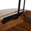 Table basse relevable avec compartiment caché, table ovale moderne-552500652