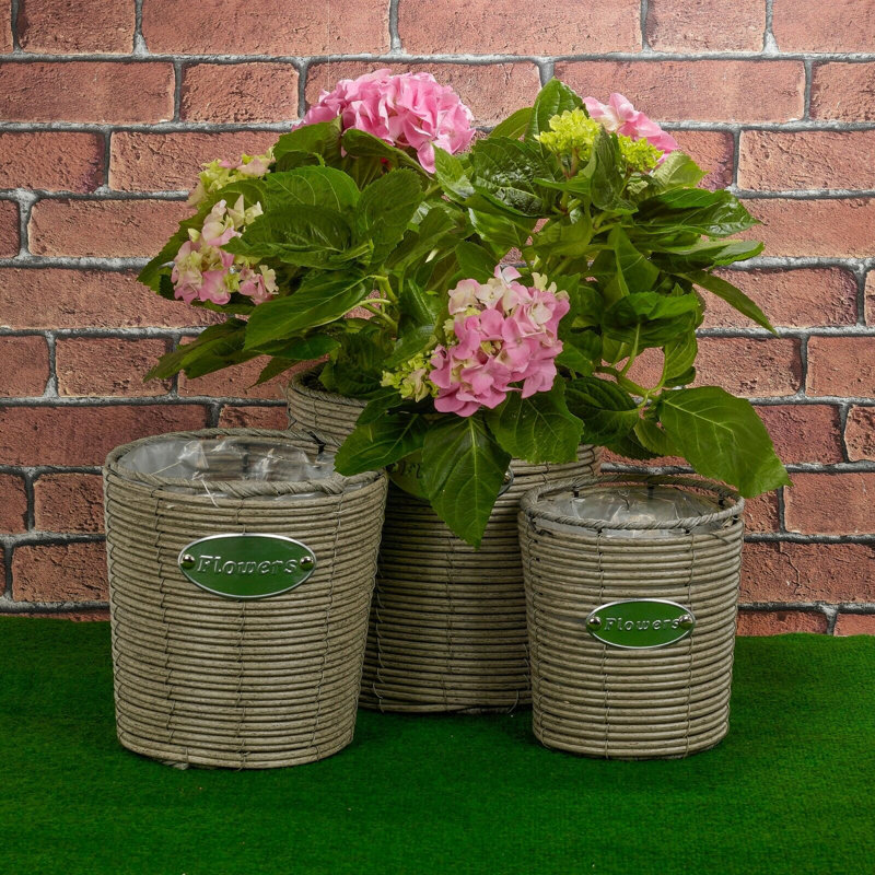 Durhamville Pot Planter, Light Gray