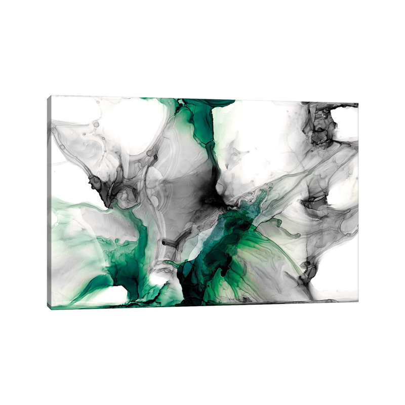 Emerald Gale II by Jennifer Goldberger - Wrapped Canvas Gallery-Wrapped Canvas Giclée, 152.5 cm H x 101.5 cm W