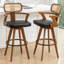Swivel Upholstered Counter Stool-834109325-834109320