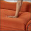 Chaise longue en velours avec rangement, accoudoir gauche et coussin lombaire-131221006