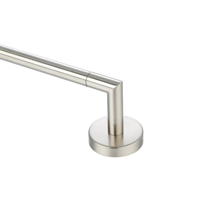 Utopia - Porte-serviettes simple, H 2,83 po x l 20,28 po x P 2,83 po, Nickel satiné
