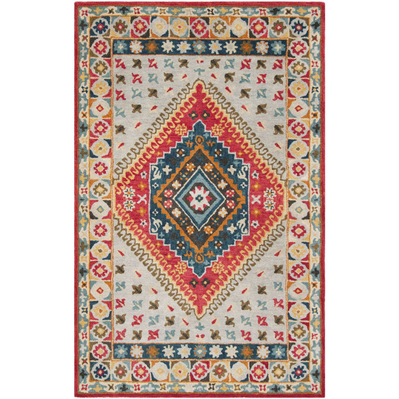 Heritage Hand Tufted Wool Oriental Rug, Rectangle 8' x 10'