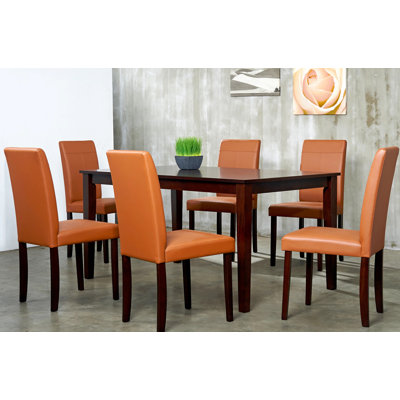 6 - Person Solid Wood Top Four Leg Dining Set