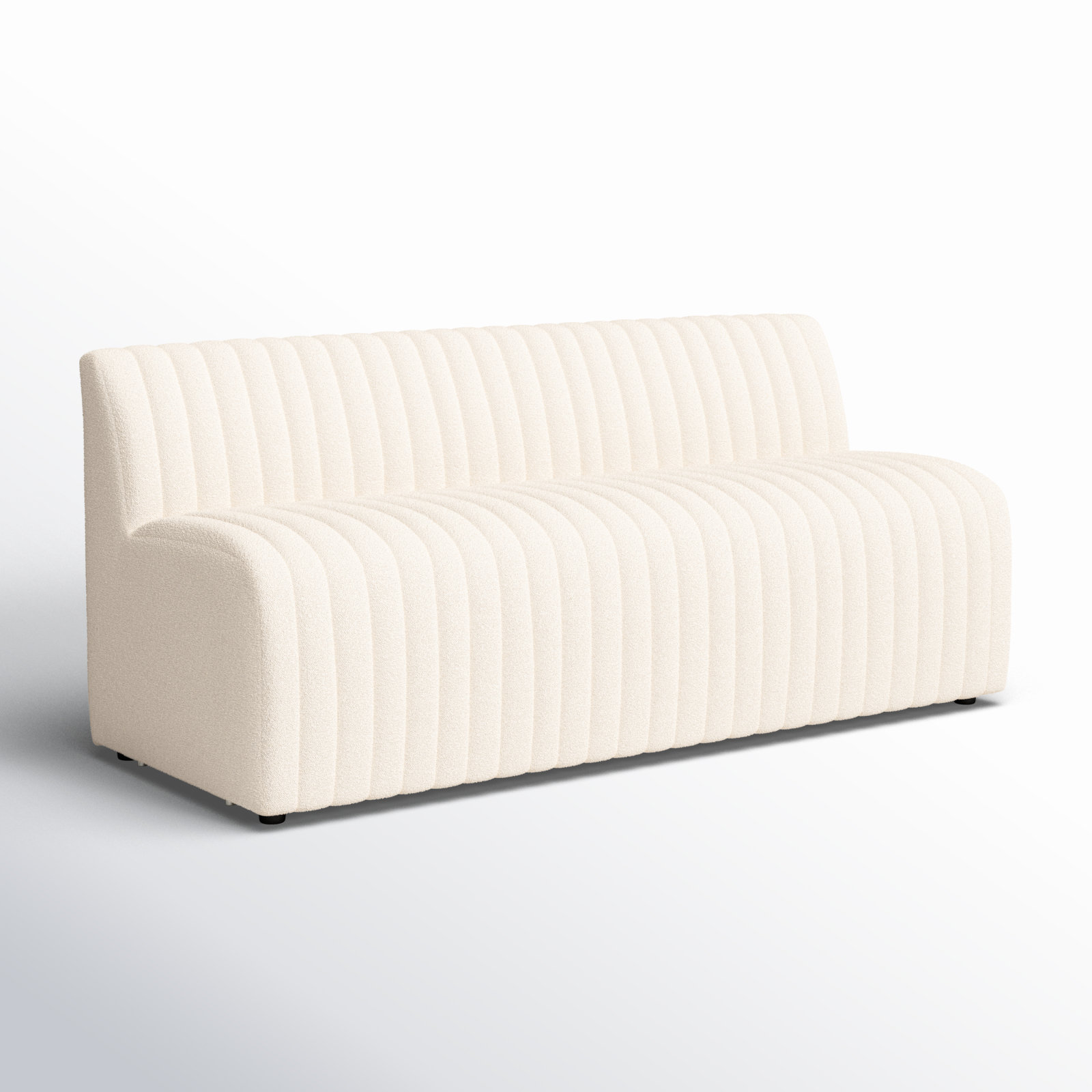 Brandt Bench, 31.5" H x 72" W x 28" D, Capri Oatmeal Boucle