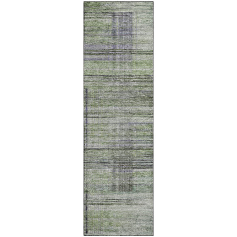 Premium Machine Washable Prisco Aloe Rug