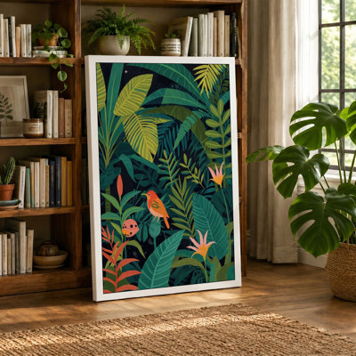 Jungle Garden Tropical - Wrapped Canvas