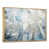 Toile avec cadre flottant or