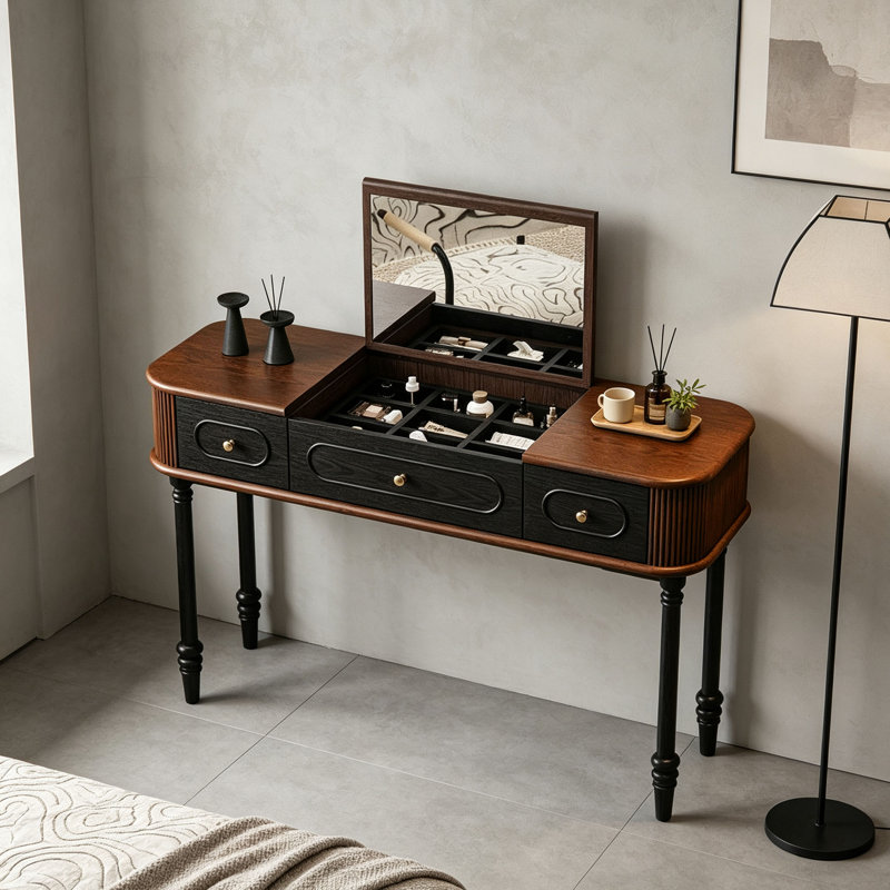 French style retro small dressing table