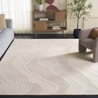 Tapis en laine / coton touffeté à la main Jayanne