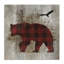 «Buffalo Plaid Bear & Bird», art mural par Susan Arnot-745323517