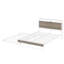 Full Size Metal Platform Bed Frame With Trundle And USB Ports-1993780330