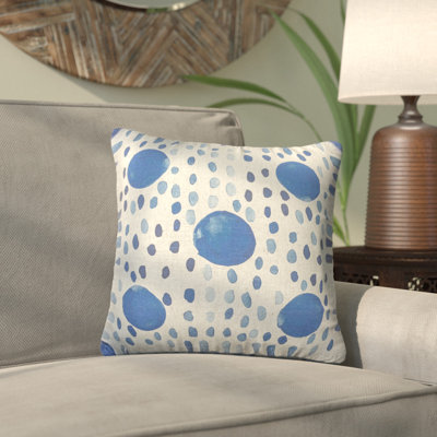 Watercolor Dot Throw Pillow