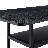 A 71 * 35.4 Inch Dining Table With A Tabletop Cleverly Pieced Together By Four Black Textured MDF Boards. There Is A 43.3 * 19.7 Storage Platform Below The Desktop. Very Suitable For Family Gatherings-1560936375
