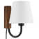 Sunlit Swivel Wall Sconce In Walnut Black