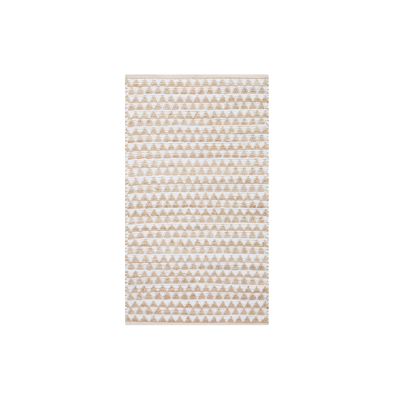 Geometric Cotton Hand Woven Area Rug, Rectangle 160 x 230cm