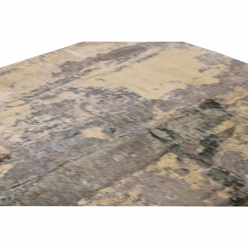 Hand Knotted Area Rug in Grey