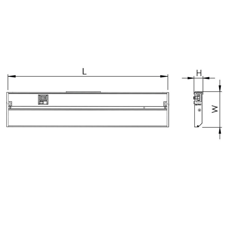 Barre lumineuse DEL sous l'armoire 9 po, Blanc