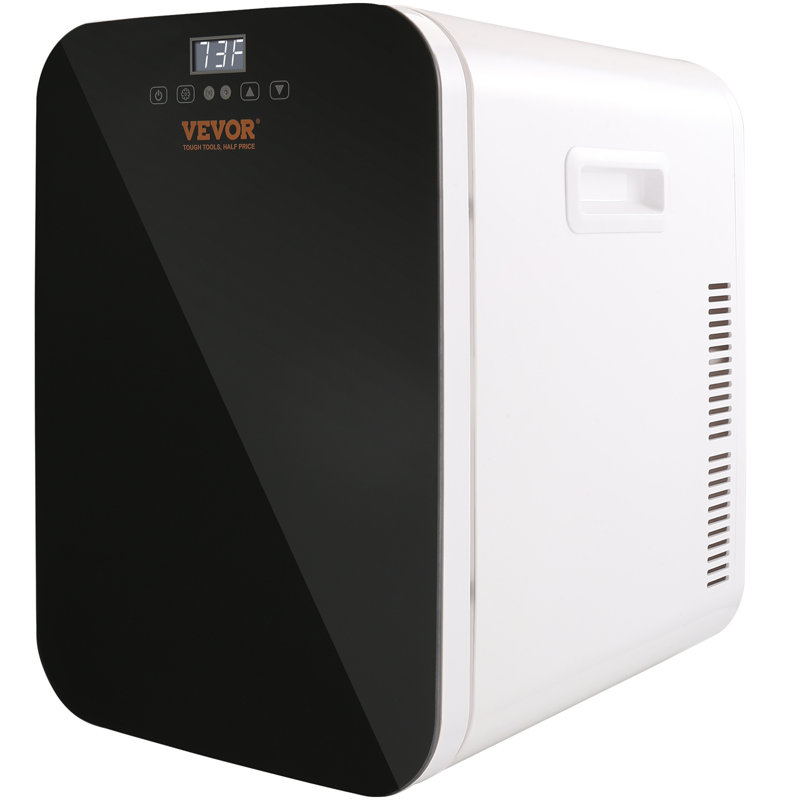 VEVOR 0.7 Cubic Feet Countertop Mini Fridge, Black/White