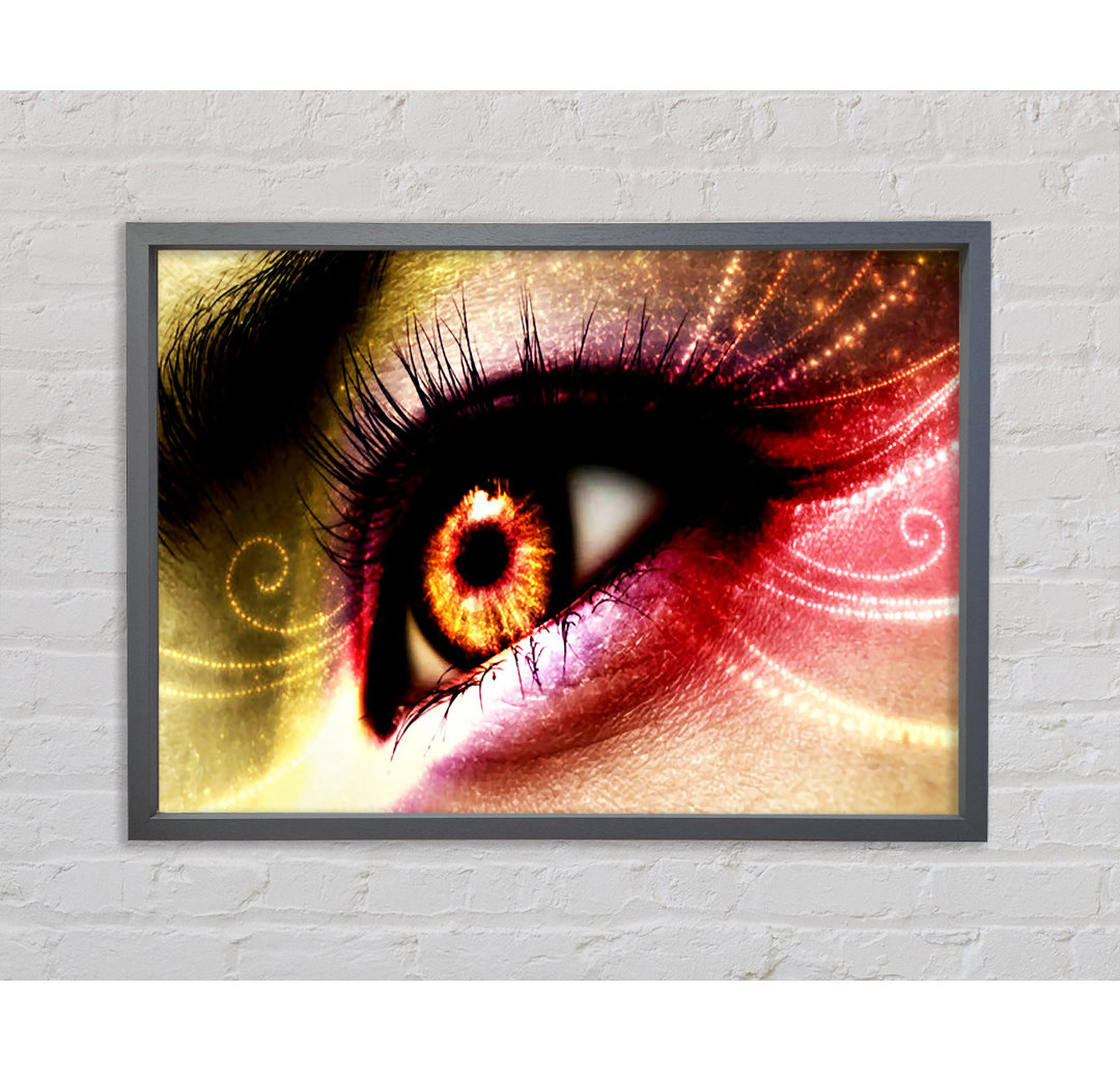 Peacock Eye Swirl 1 - Einzelner Bilderrahmen Kunstdrucke auf Leinwand