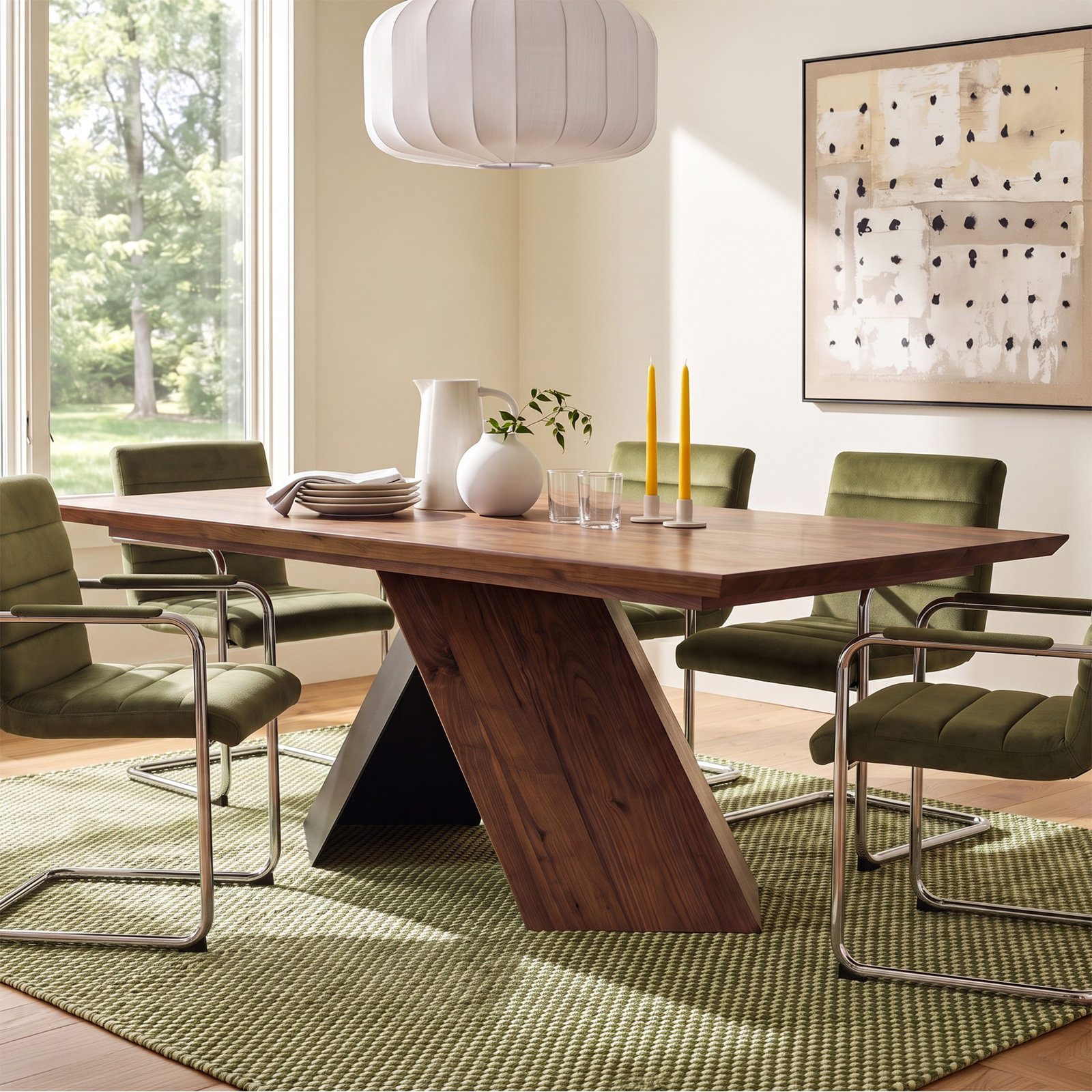 Boran 80" Walnut Dining Table