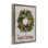 «Holiday Greeting Potpourri Wreath», art mural encadré sur toile flottante, design par Darlene Seale