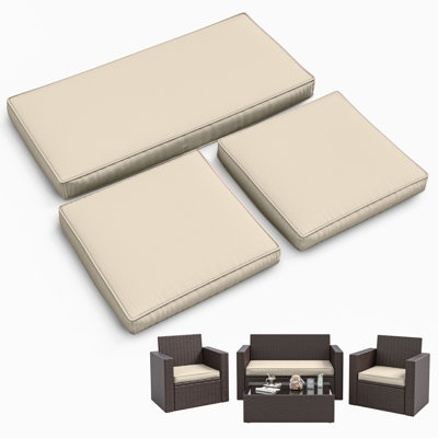 3-Piece Outdoor Seat Cushion Set