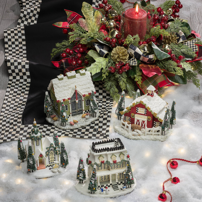 Courtly Check® Black Table Runner