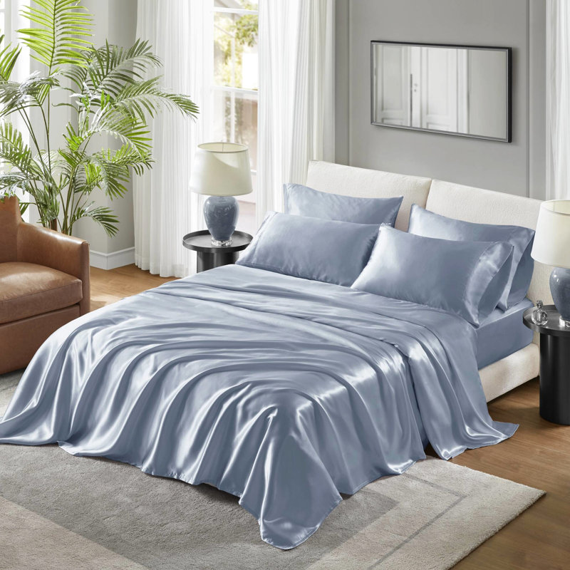 Drap-housse pour grand lit 6 pièces Blue Luxury