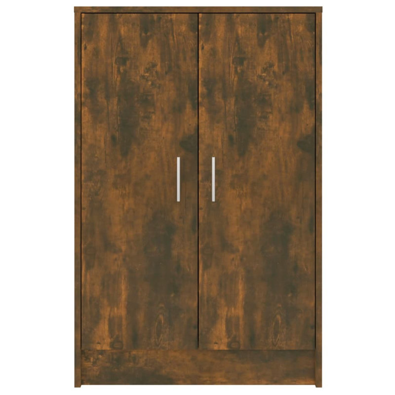 Shoe Storage Cabinet, Smoked Oak