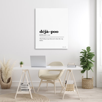 "Deja-Poo", impression sur toile par Susan Ball