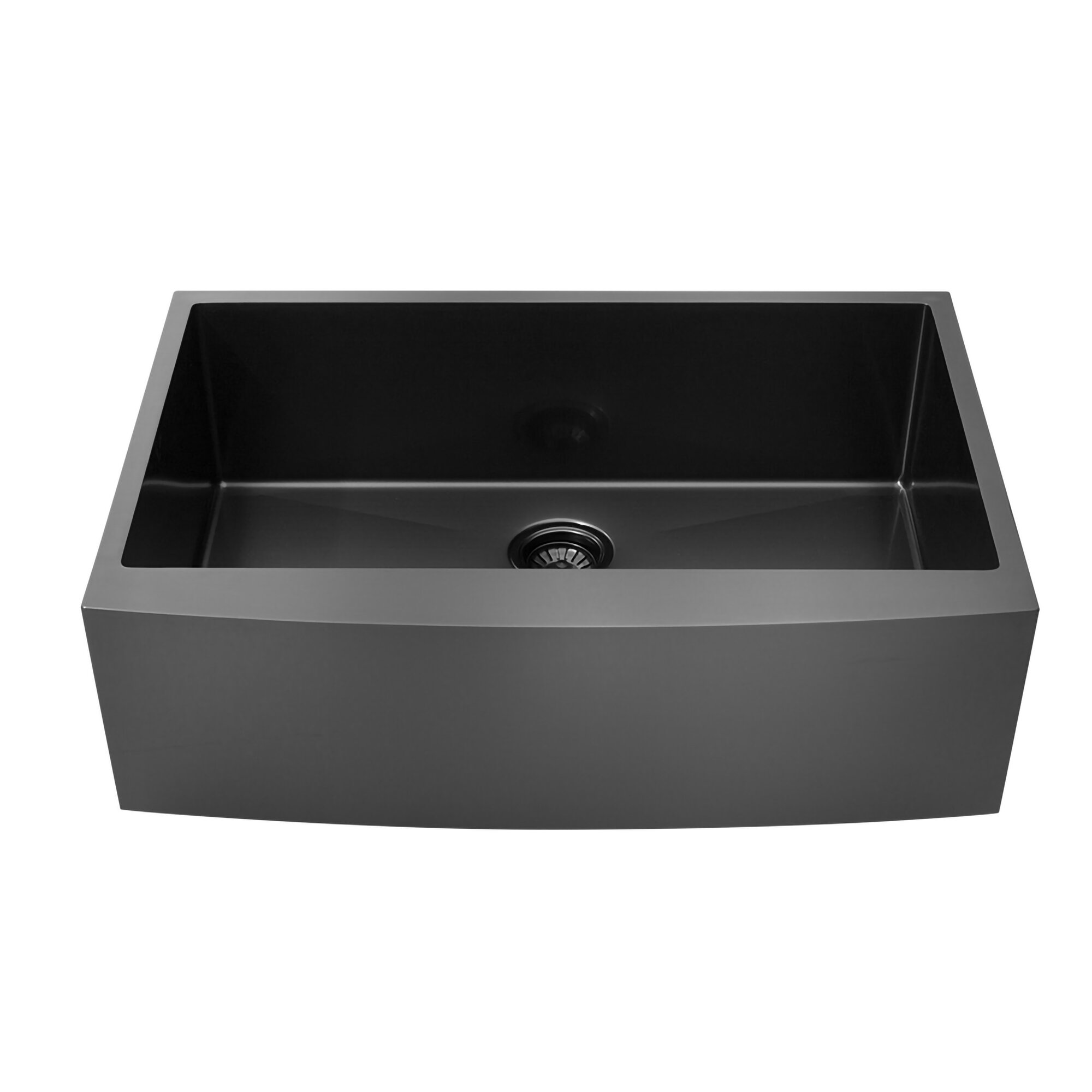 Kichae 30'' L Farmhouse / Apron Single Bowl Stainless Steel Kitchen ...