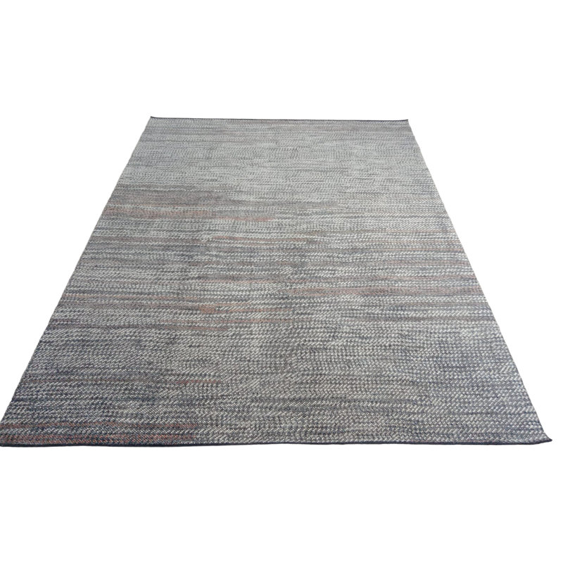Classics Hand-Knotted Wool Gray/Brown Rug, Rectangle 10' x 14'