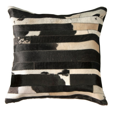 Housse et insert de coussin carré en cuir / suède Graham